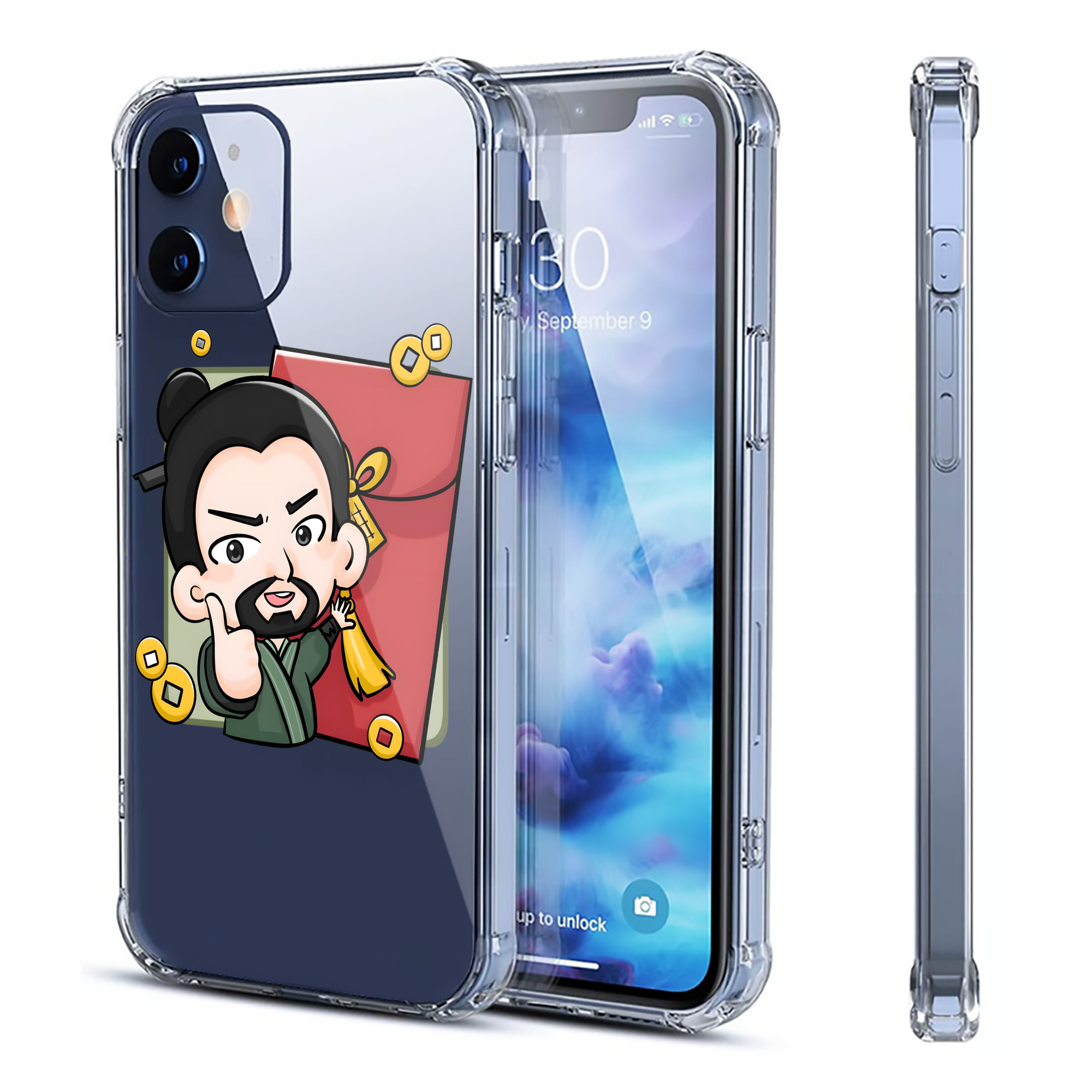 （画像用） Ne Zha 2 ナタ 魔童の大暴れ 【iPhone 12シリーズ対応】透明スマホケース（クリアソフトケース）